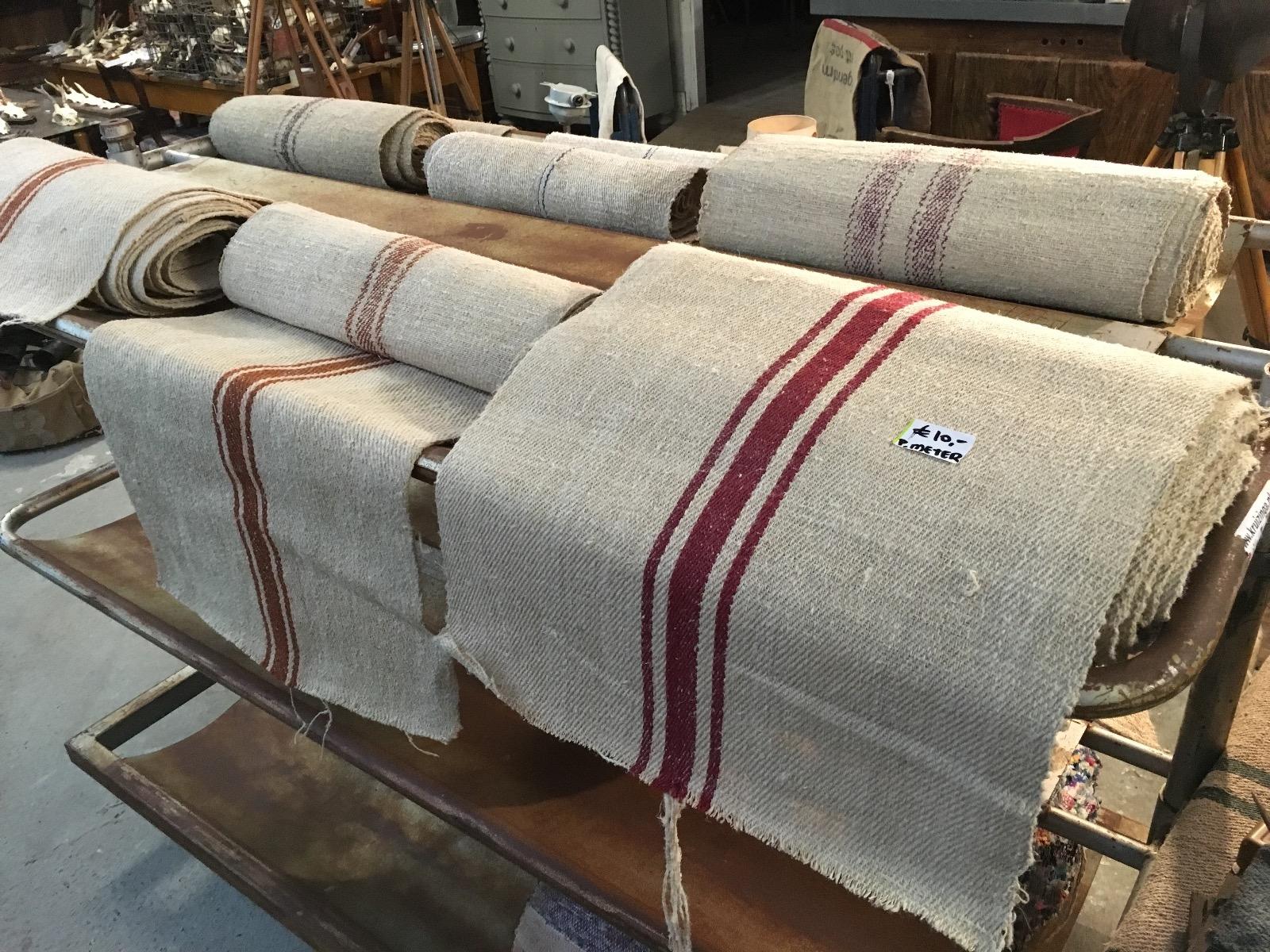 Antique linen on a roll 