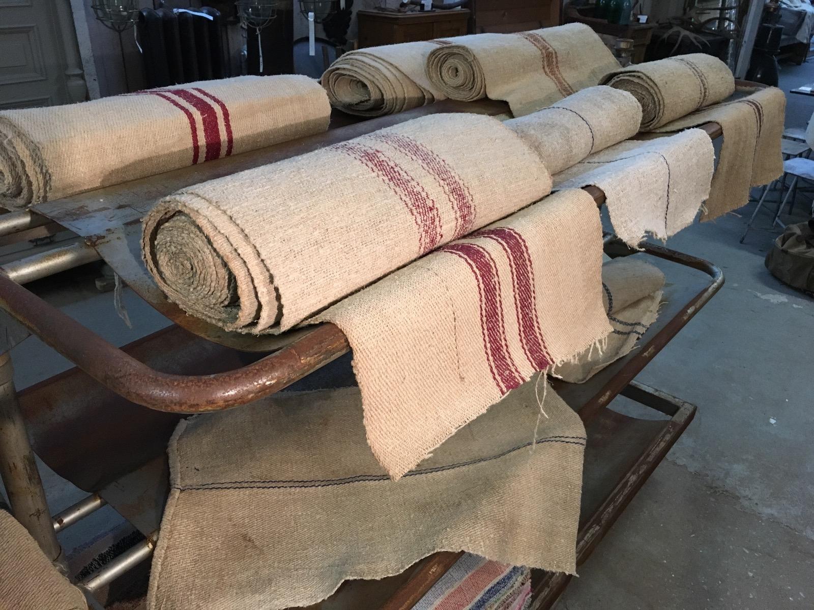 Antique linen on a roll 