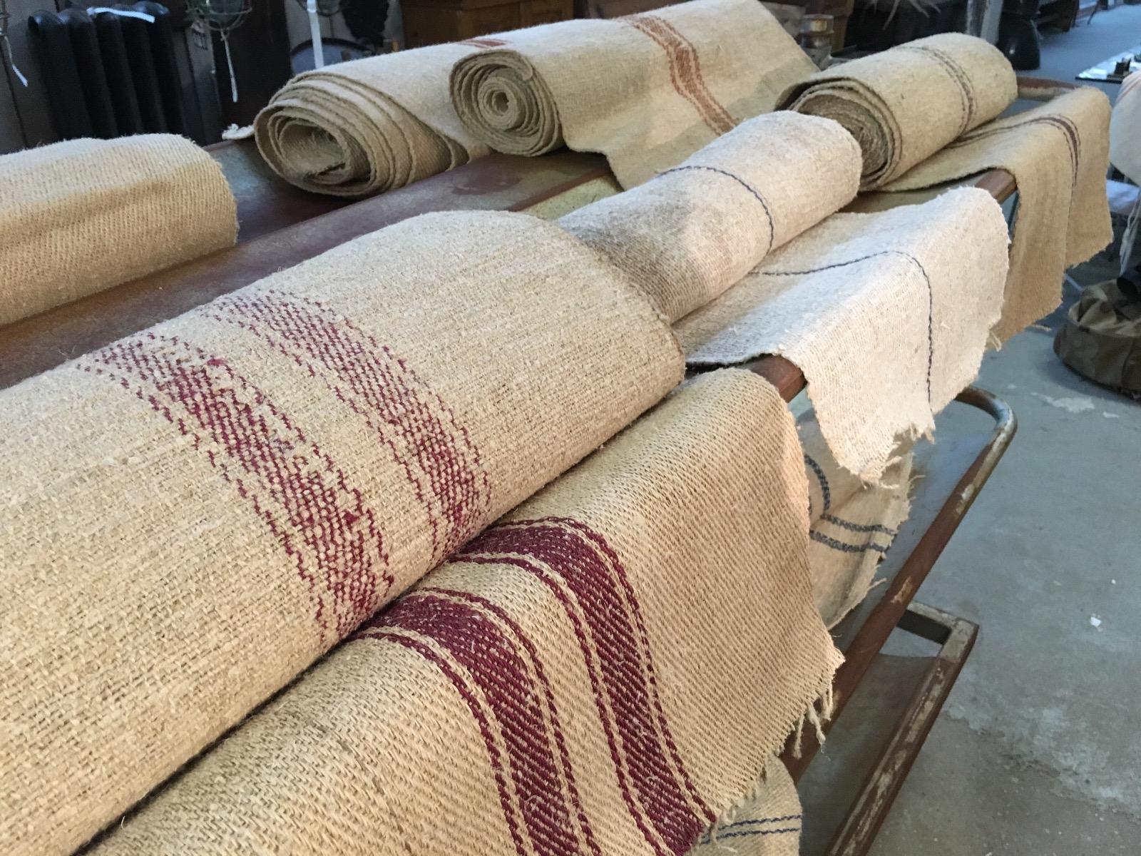 Antique linen on a roll 