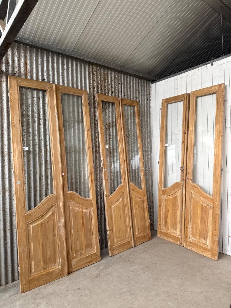 Antique Original 2-panel doors in art deco style