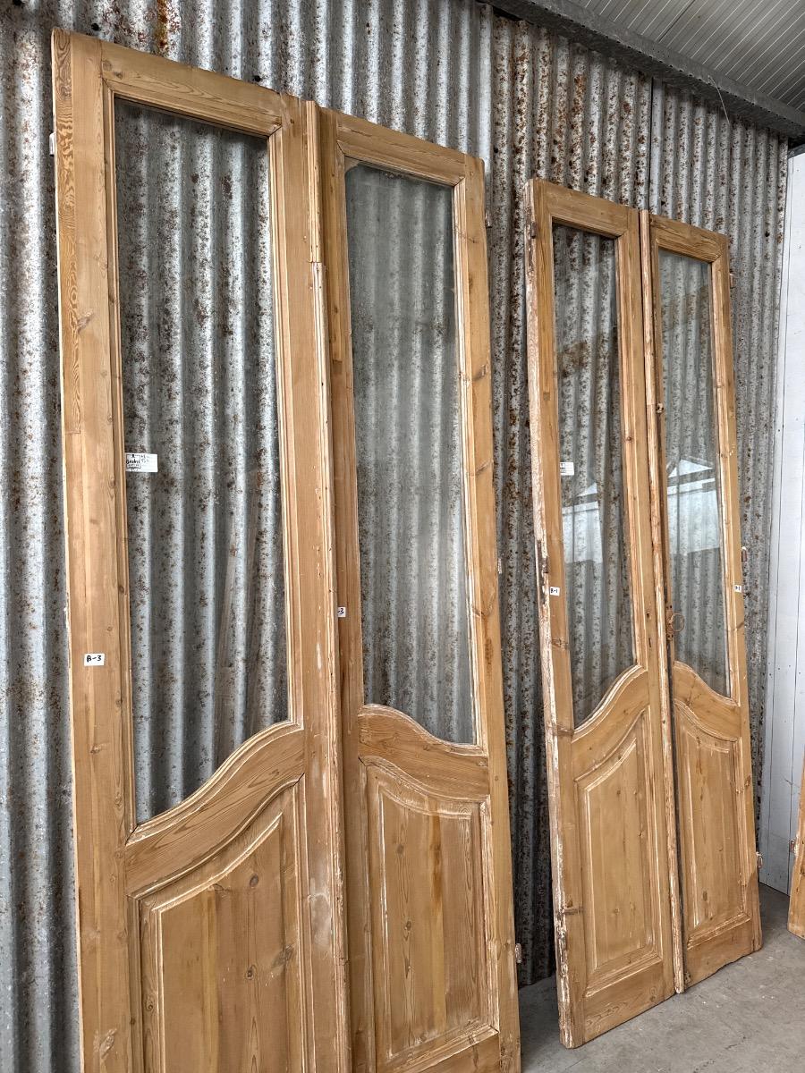 Antique Original 2-panel doors in art deco style