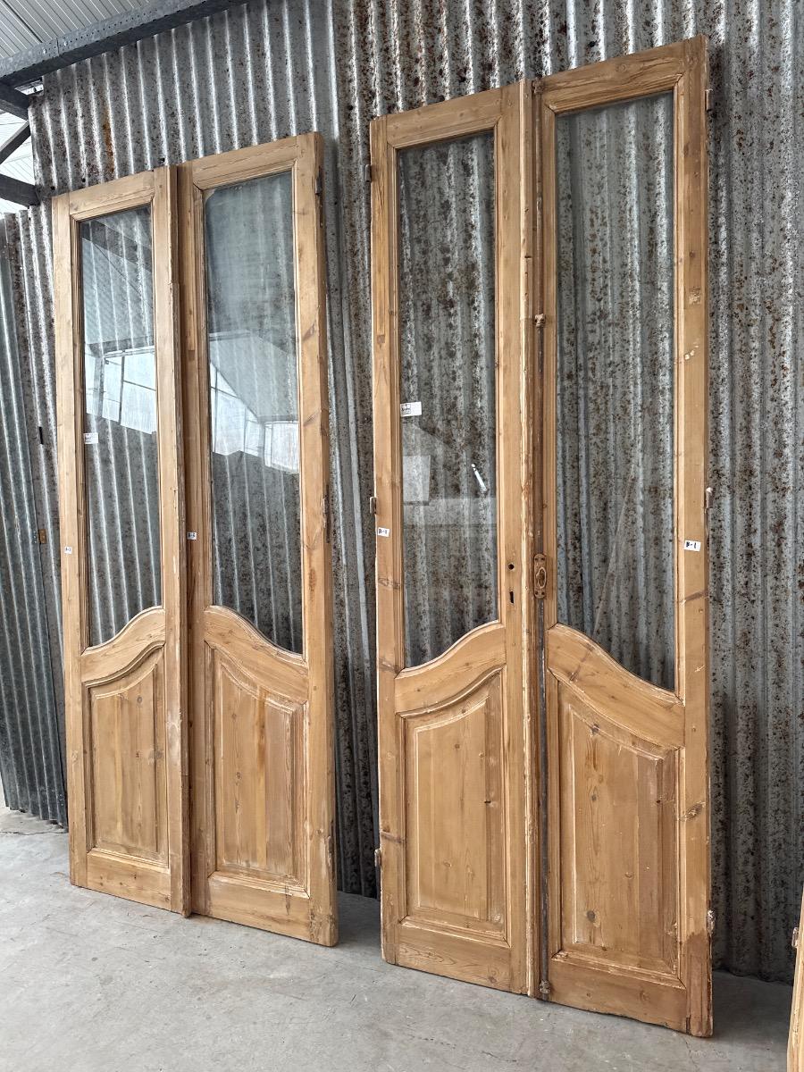 Antique Original 2-panel doors in art deco style