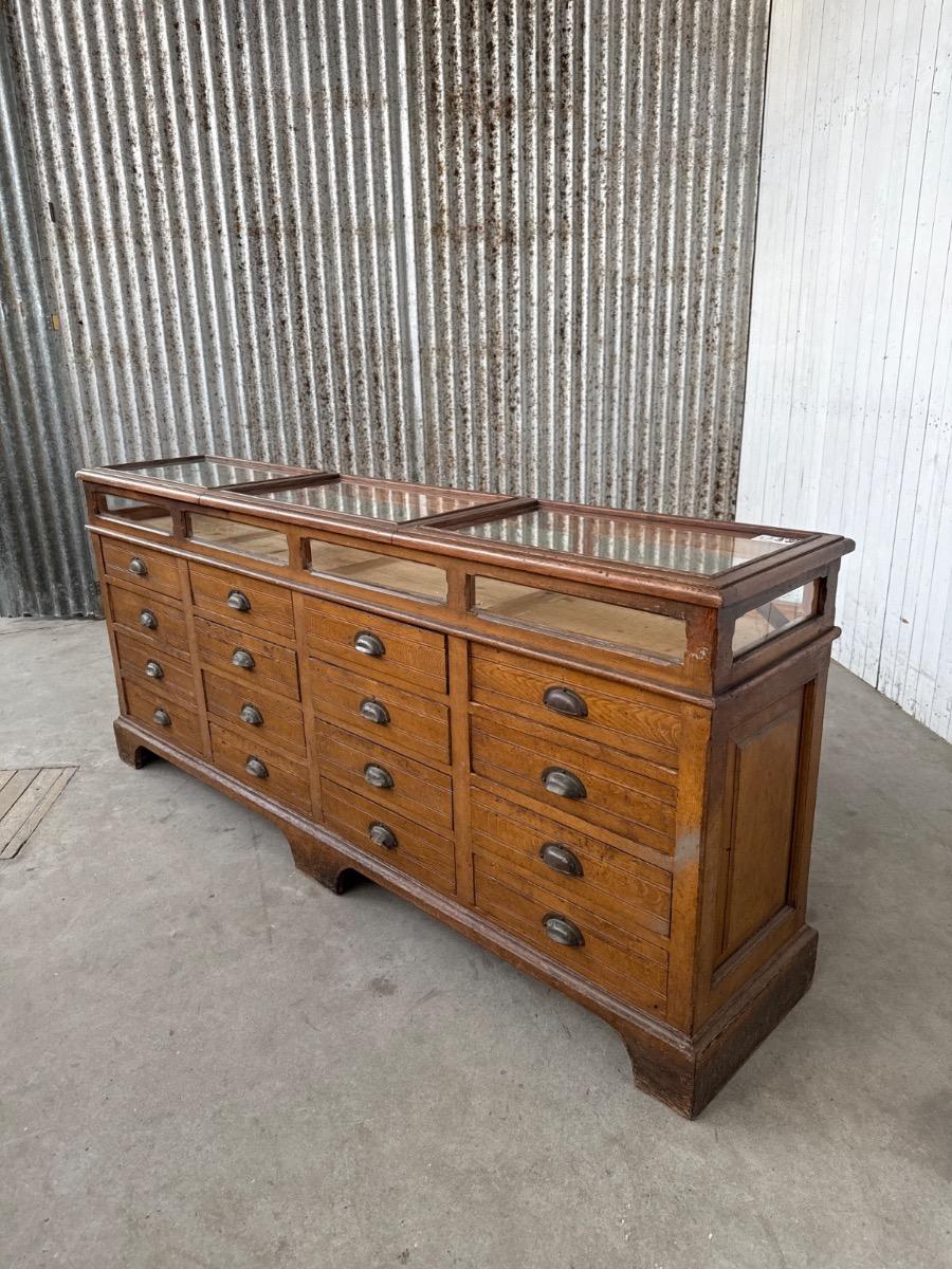 Antique Pharmacy Counter