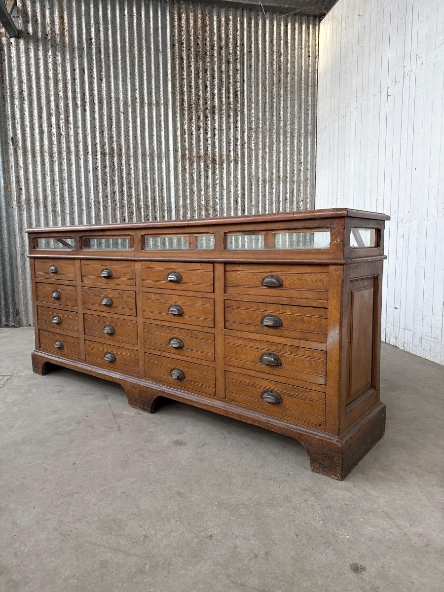 Antique Pharmacy Counter