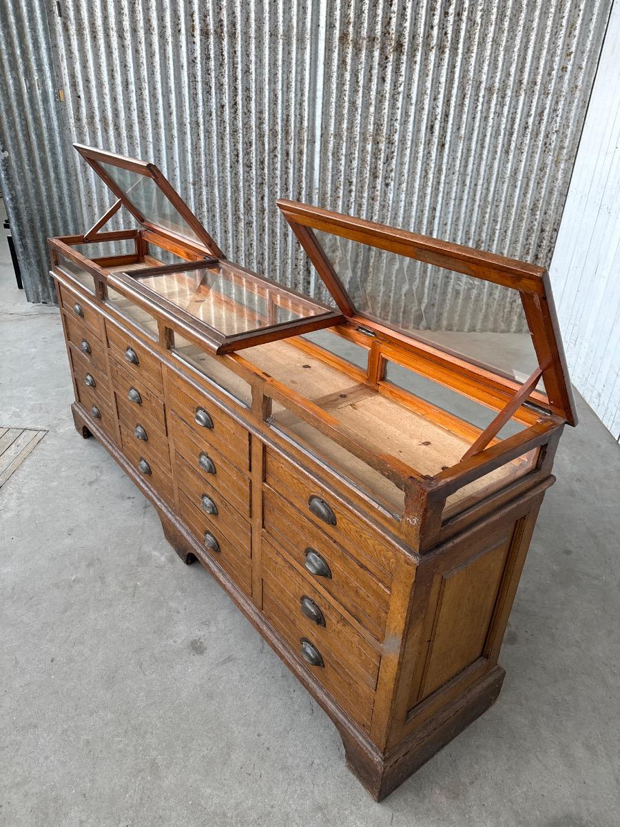 Antique Pharmacy Counter