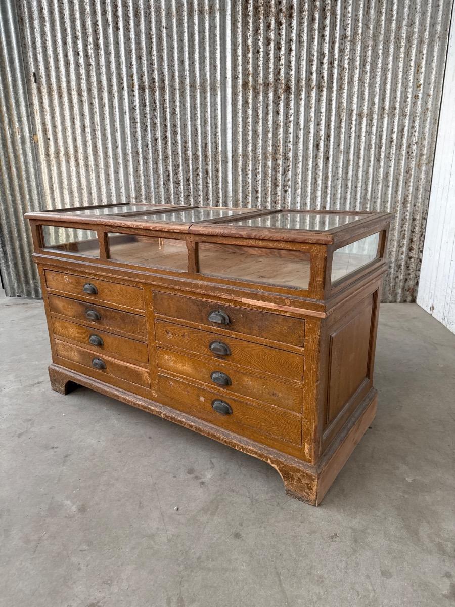 Antique Pharmacy Counter
