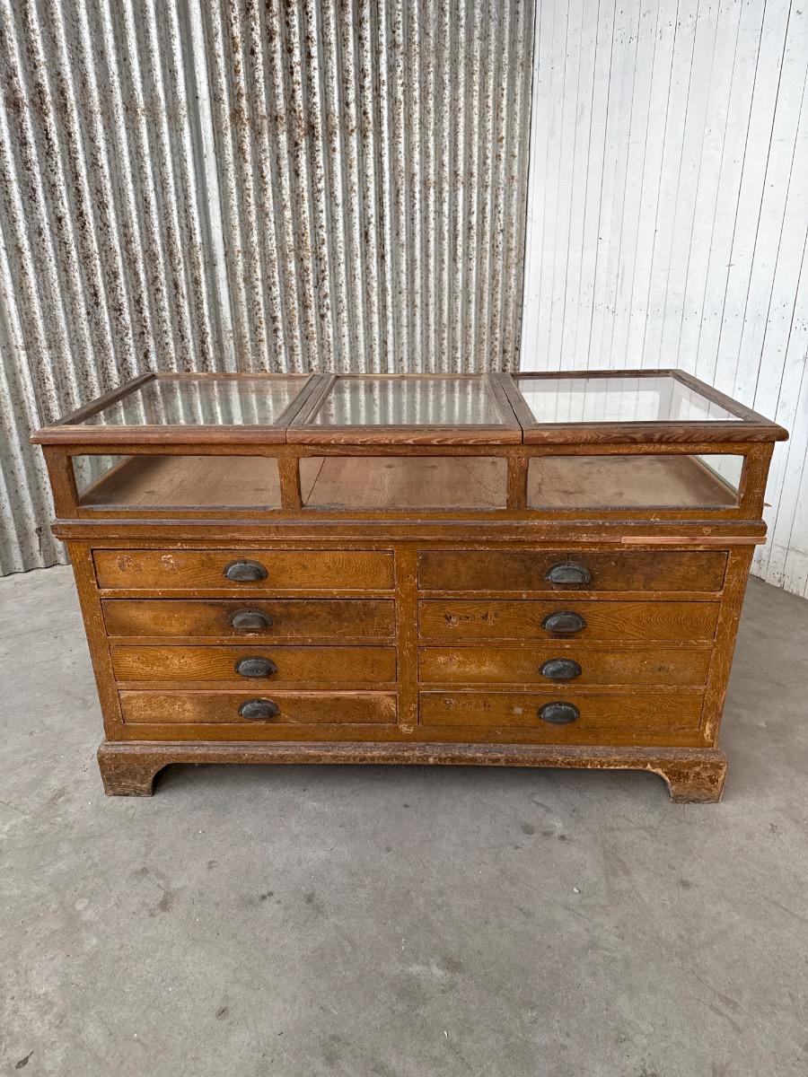 Antique Pharmacy Counter