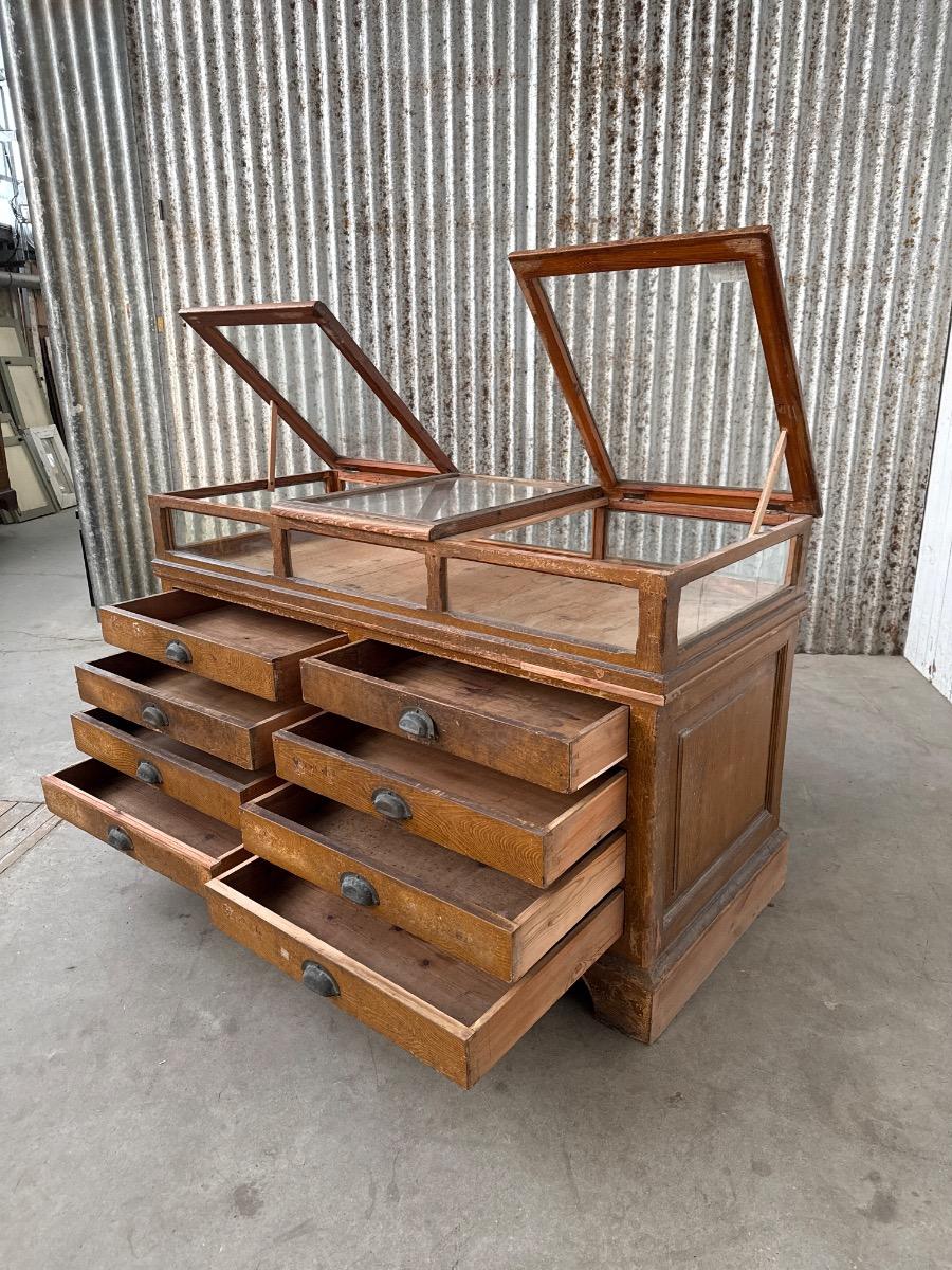 Antique Pharmacy Counter