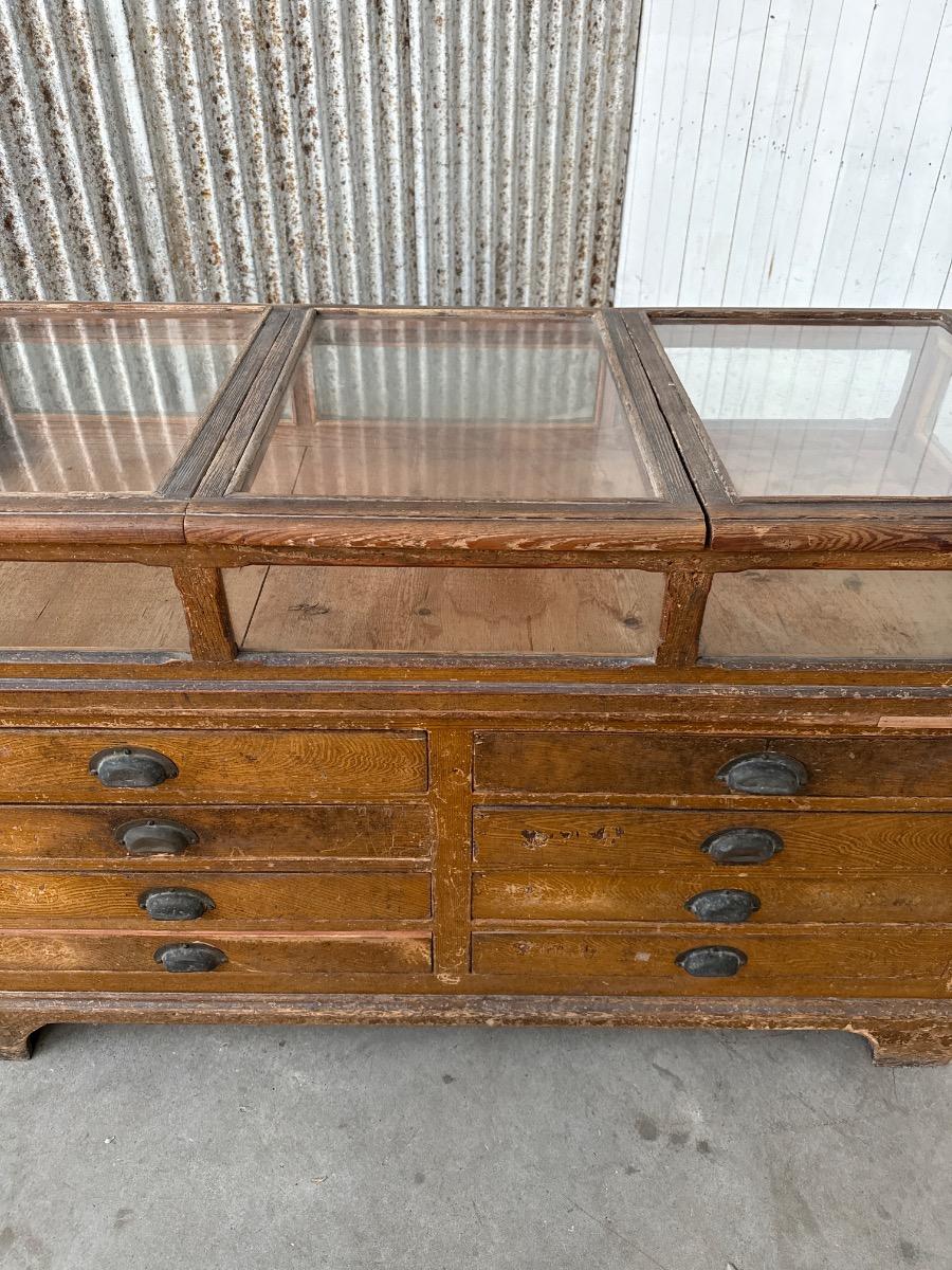 Antique Pharmacy Counter