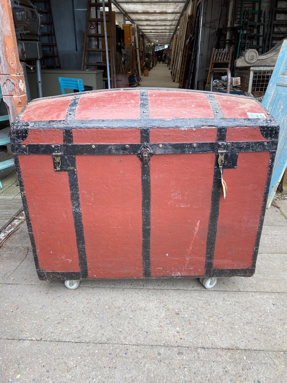 Antique red chest