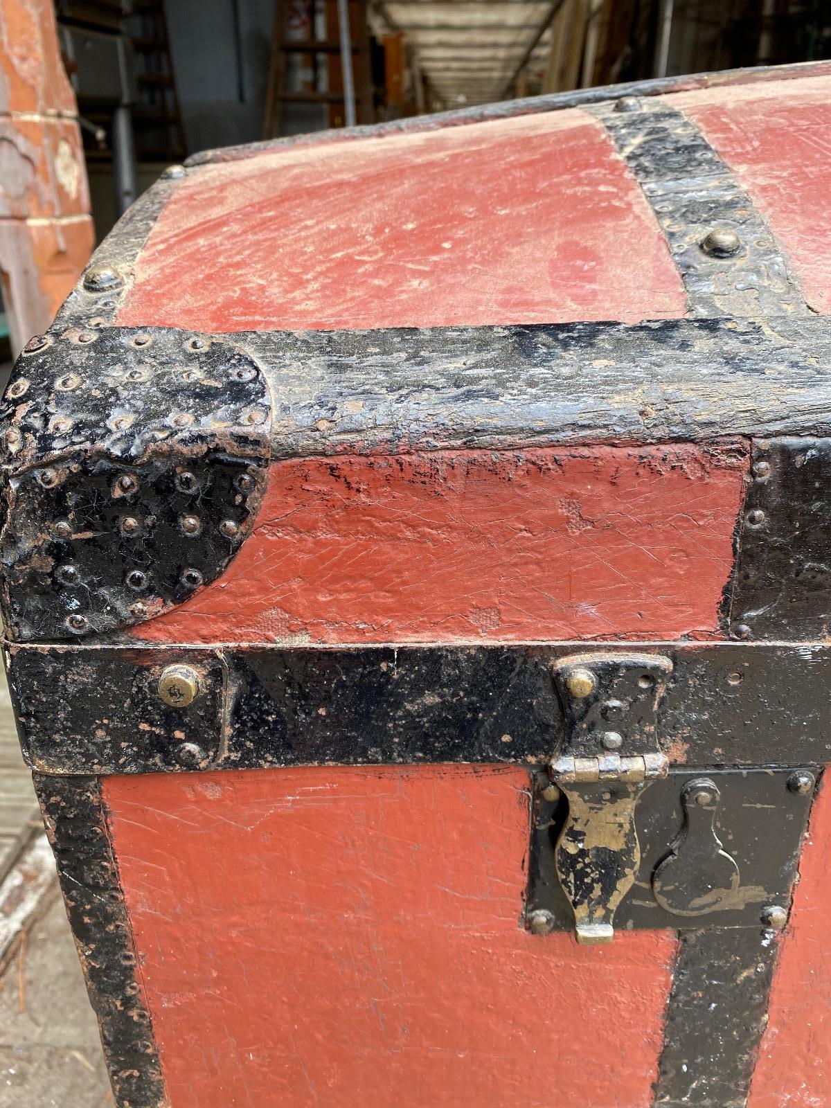 Antique red chest