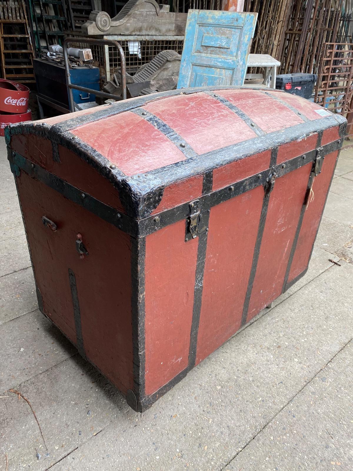 Antique red chest