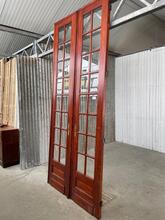 style Antique set doors with glass