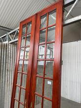 style Antique set doors with glass