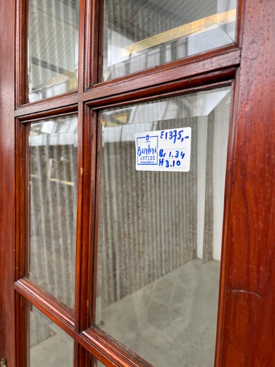 Antique set doors with glass