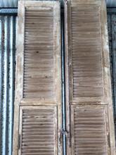 Antique style Antique set of 2 high shutters in Wood
