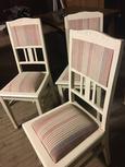 Antique style Antique set of 4 chairs in Wood and fabric