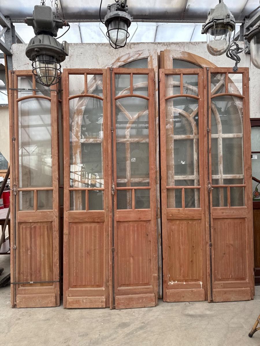 Antique Set of two Glass doors