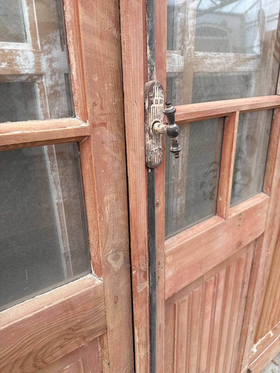 Antique Set of two Glass doors