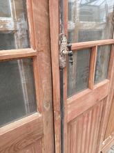 Antique style Set of two Glass doors  in Wood and glass, France