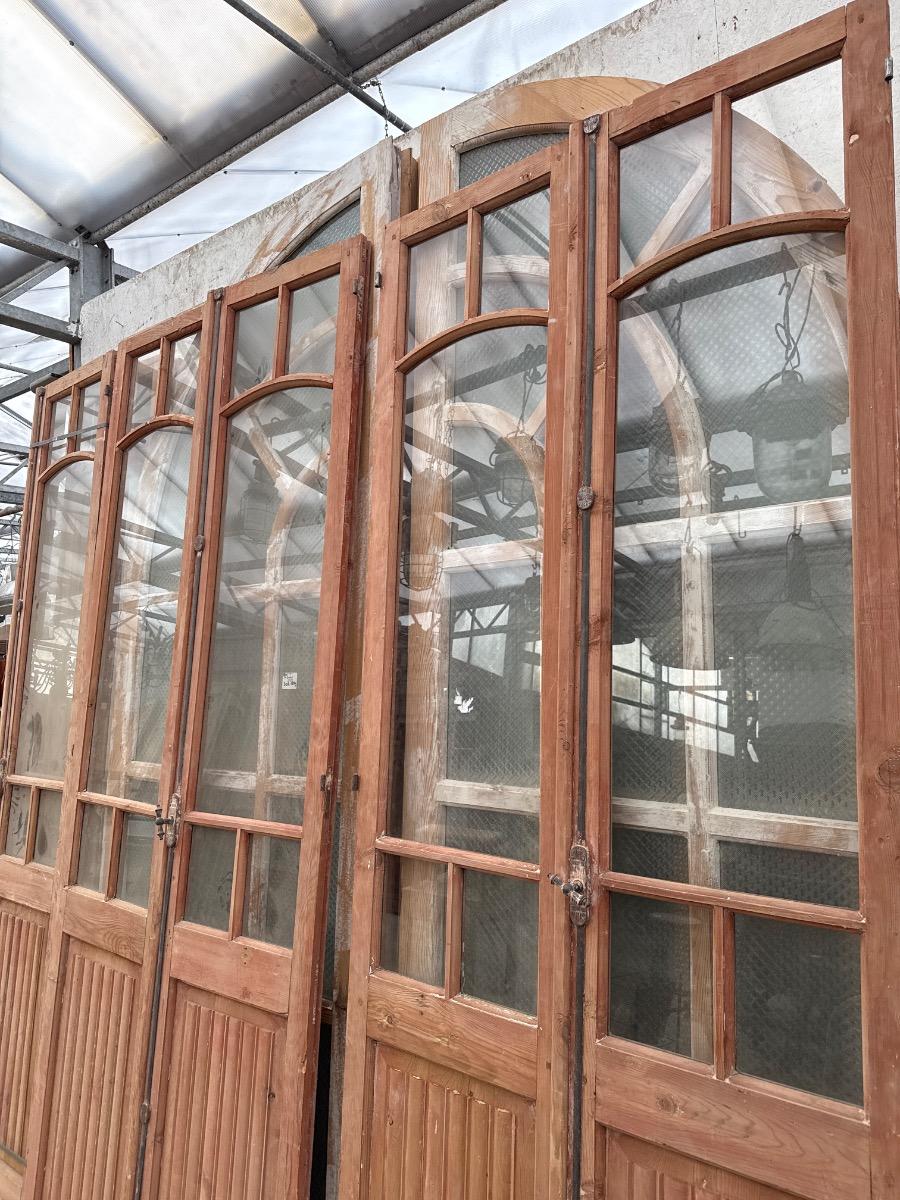 Antique Set of two Glass doors