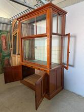 Antique style Shop cabinet  in wood and glass