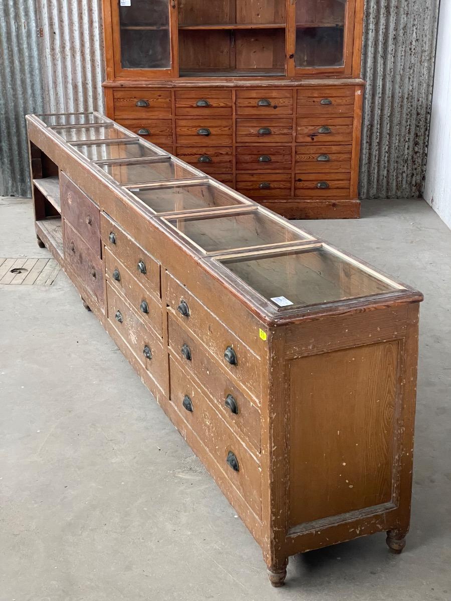 Antique shop counter France, 19th century