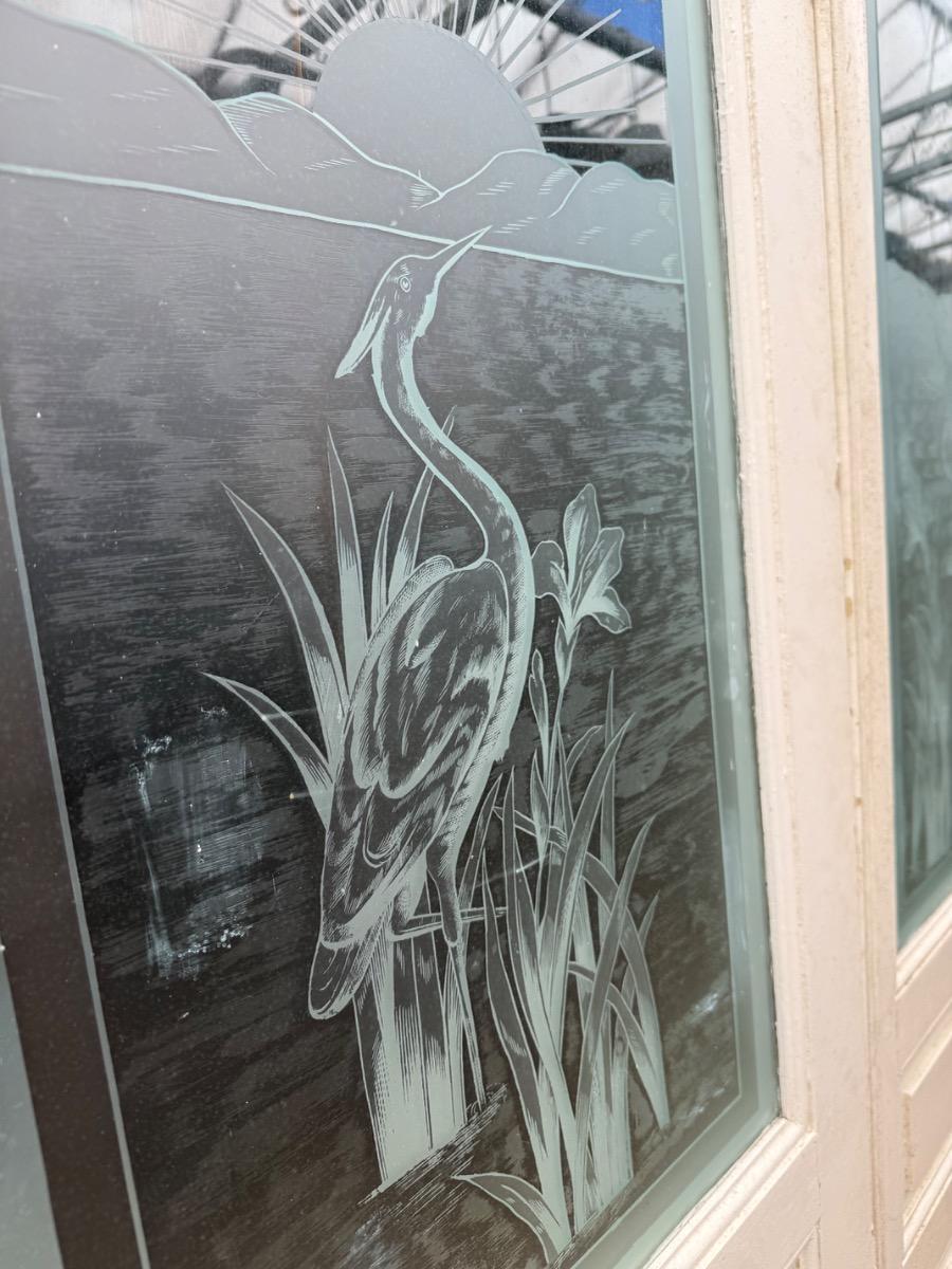Antique Stained glass doors