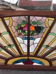 Antique style Stained glass in Glass and wood