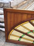 Antique style Stained glass in Glass and wood