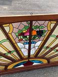 Antique style Stained glass in Glass and wood