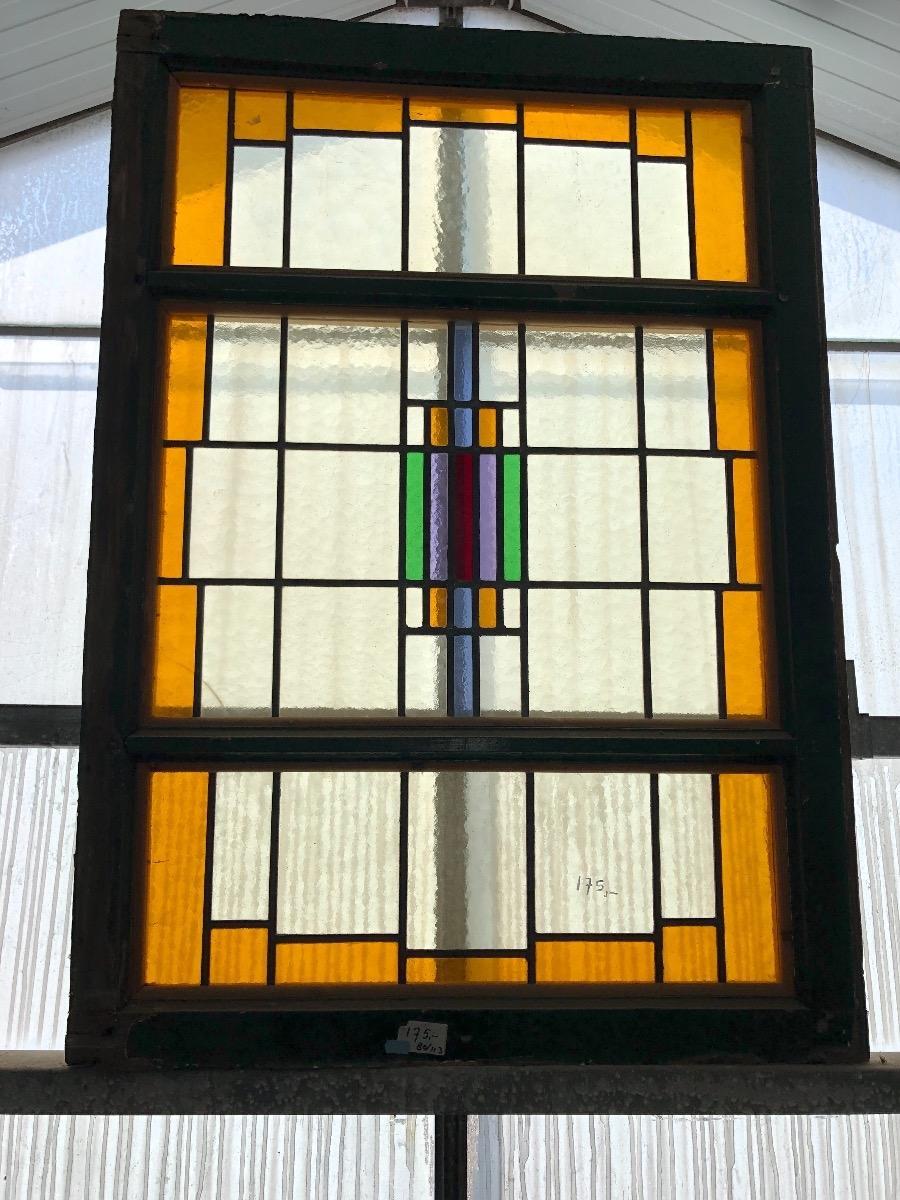 Antique stained glass window