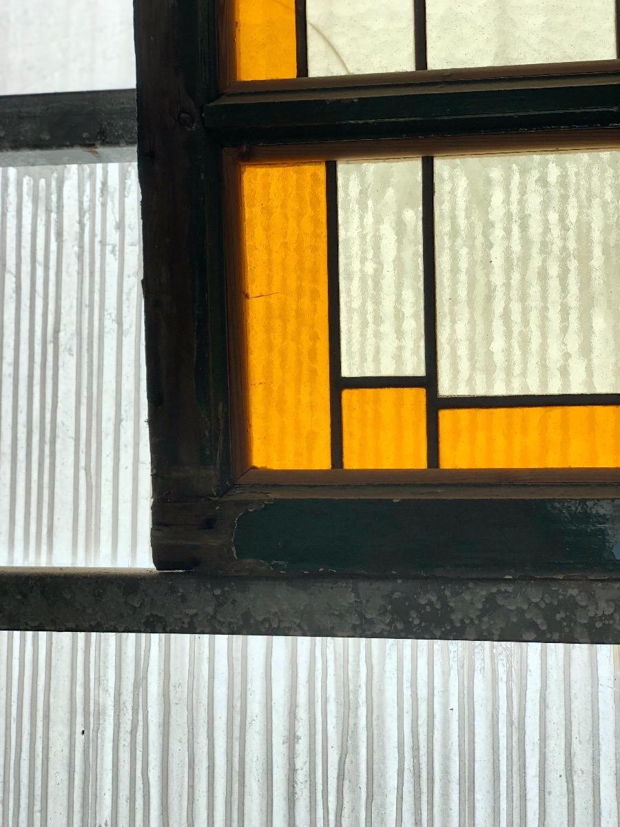 Antique stained glass window