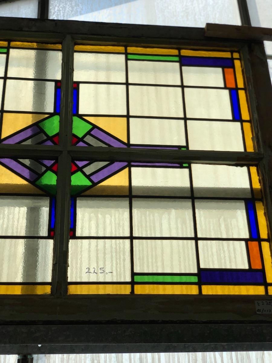 Antique stained glass window