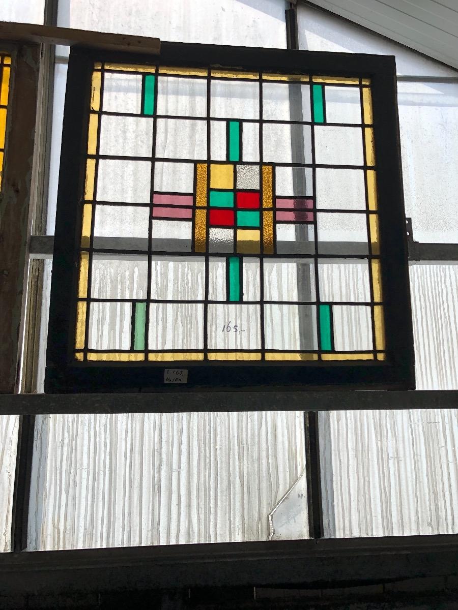 Antique stained glass window