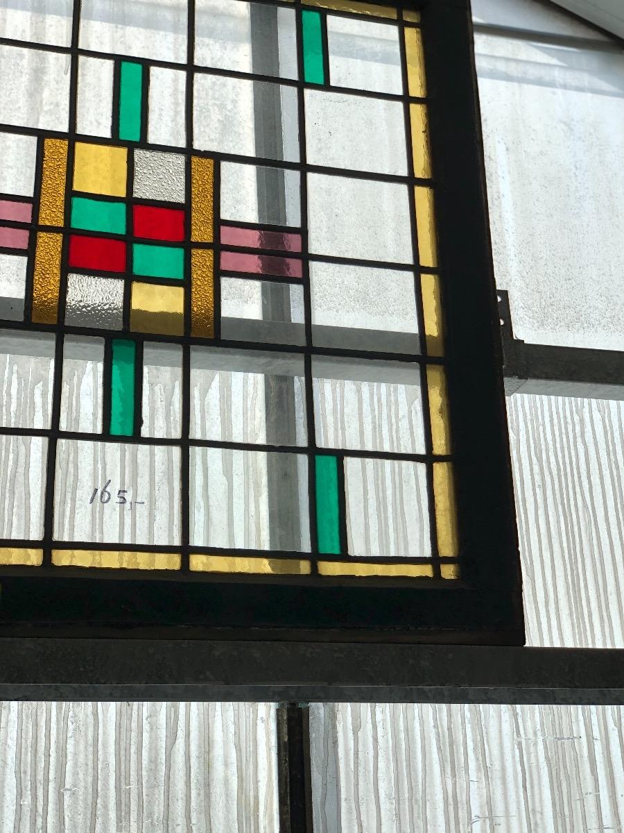 Antique stained glass window