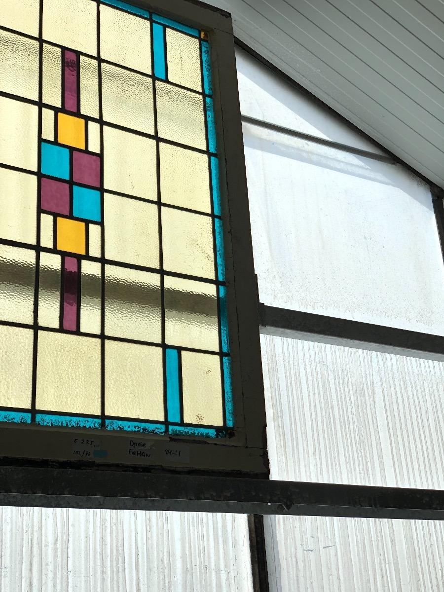 Antique stained glass window