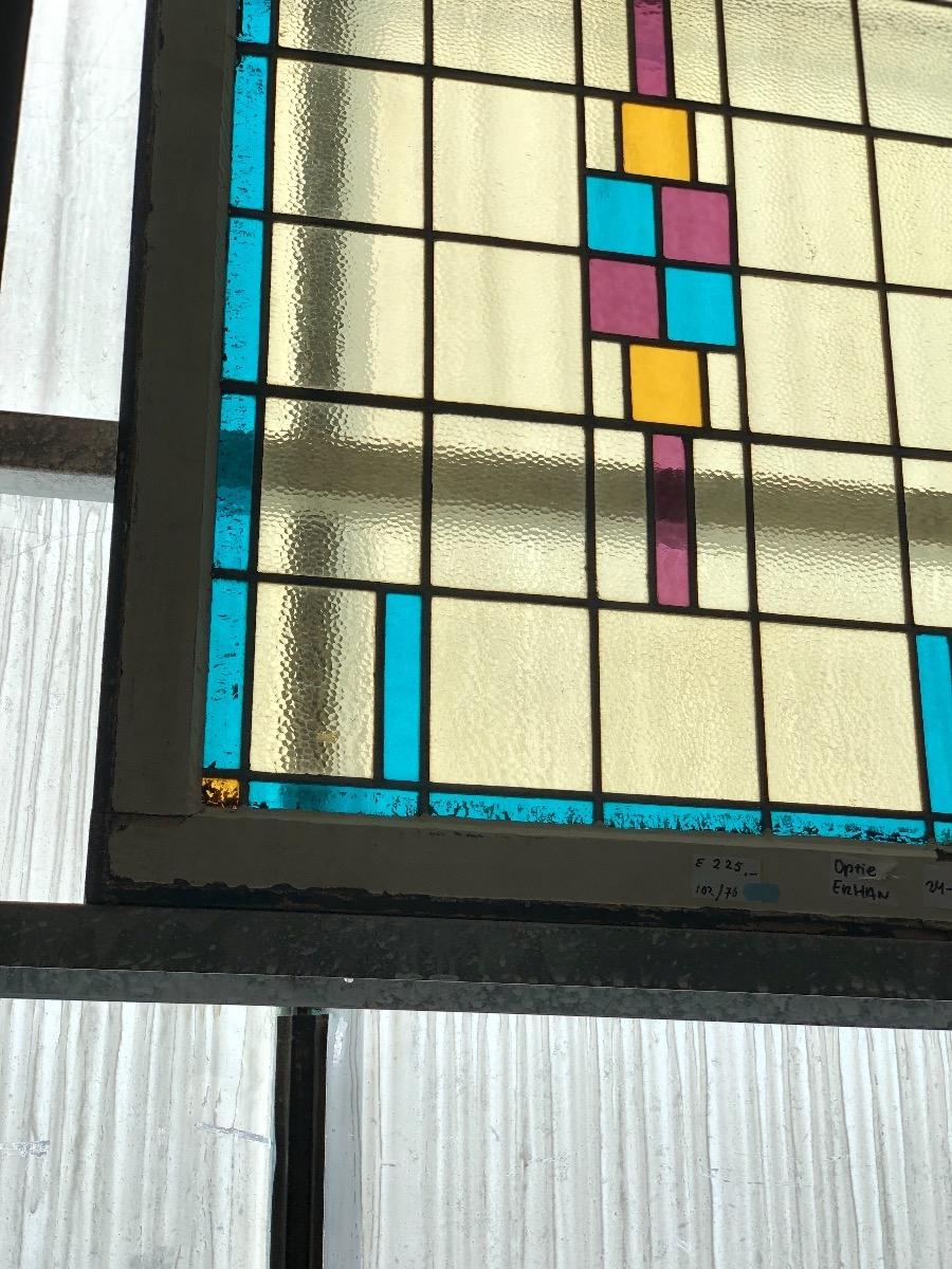 Antique stained glass window