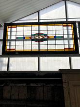 Antique style Antique stained glass window in Wood and glass