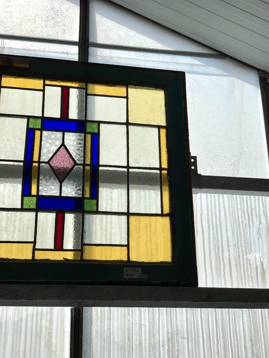 Antique stained glass window
