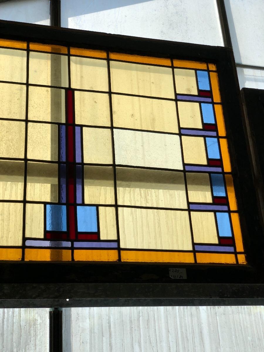 Antique stained glass window