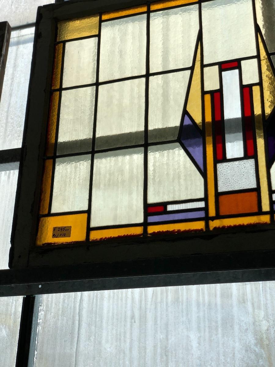 Antique stained glass window