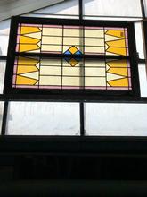 Antique style Antique stained glass window in Wood and glass