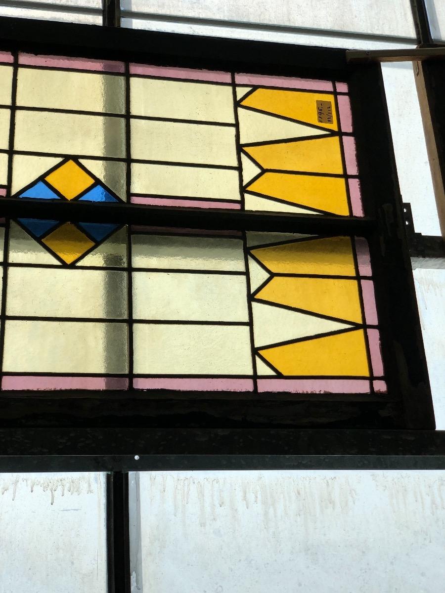Antique stained glass window