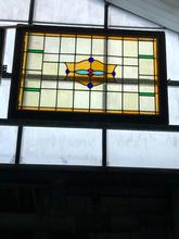 Antique style Antique stained glass window in Wood and glass