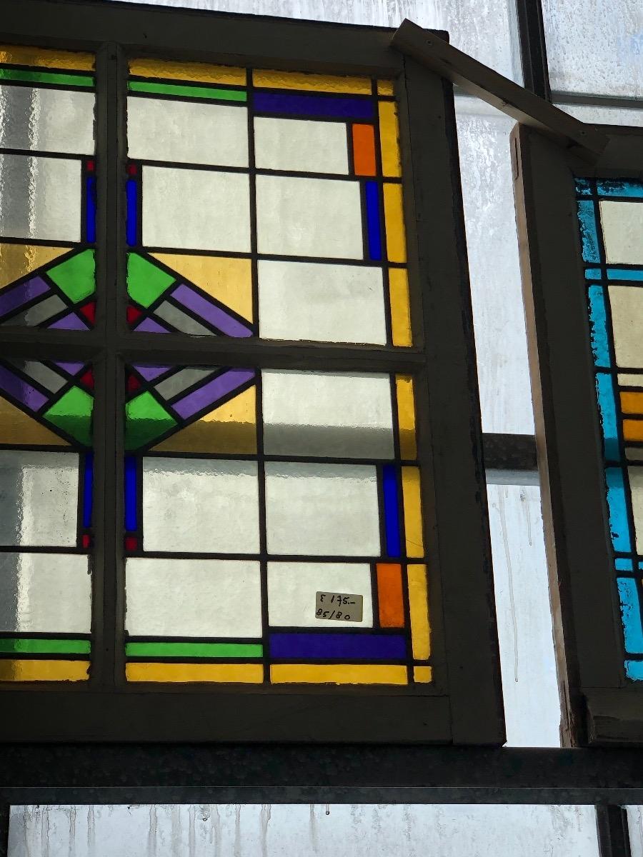 Antique stained glass window