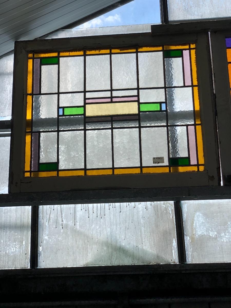 Antique stained glass window