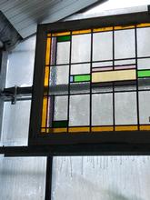 Antique style Antique stained glass window in Wood and glass