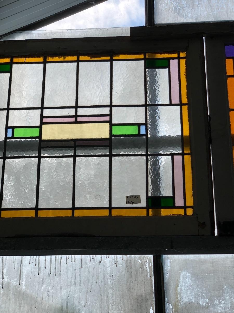 Antique stained glass window