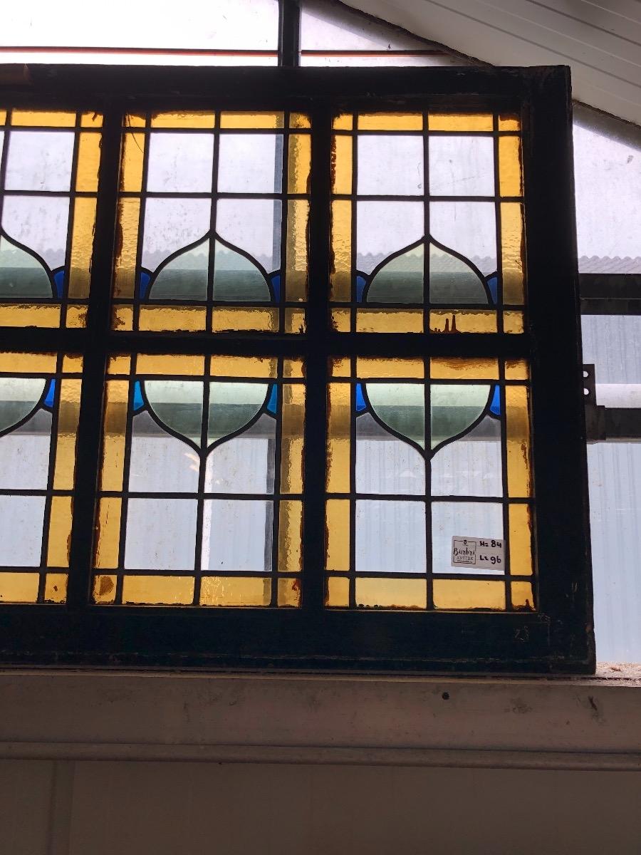 Antique stained glass window